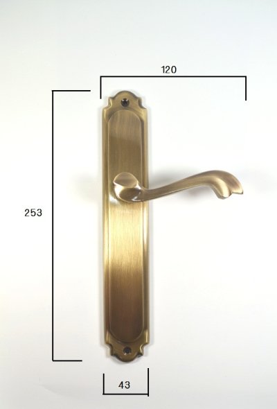 画像1: 真鍮　レバーハンドル空錠 　SH162J　ＢＡ