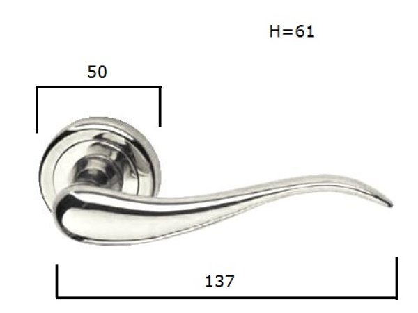 画像3: martinelli AIRONE OLV レバーハンドル空錠[604-B-OLV] (3)