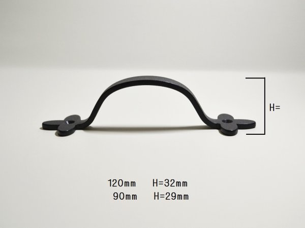 画像3: HF-2 アイアンクローバーハンドル　Ｎブラック (3)