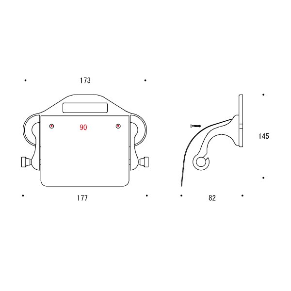 画像2: トイレットペーパーホルダー　640331 (2)