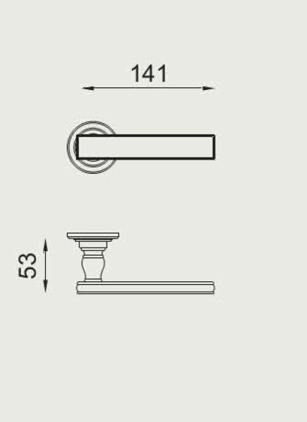 画像2: dnd lucrezia OLV レバーハンドル錠　空錠　 (2)