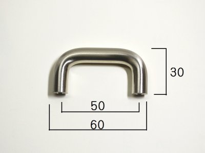 画像1: 真鍮　φ10丸棒ハンドル　白