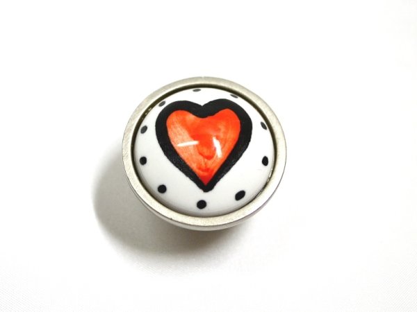 画像2: ハートサテンニッケル　ノブ　PBF144-ORG (2)