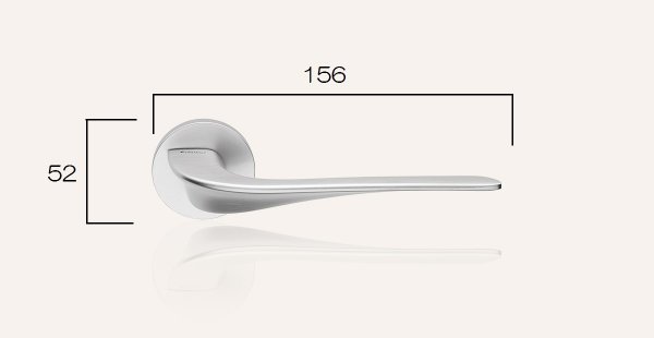 画像3: LINEA CALI  Wind レバーハンドル  サテンクローム (3)