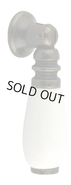 画像1: ホワイトセラミック+AB　ティアードロップ下がり　 (1)