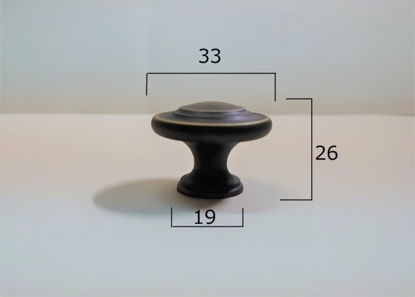 画像3: Amerock 　３リング　ロマンブロンズ　つまみ　BP1586-RB (3)