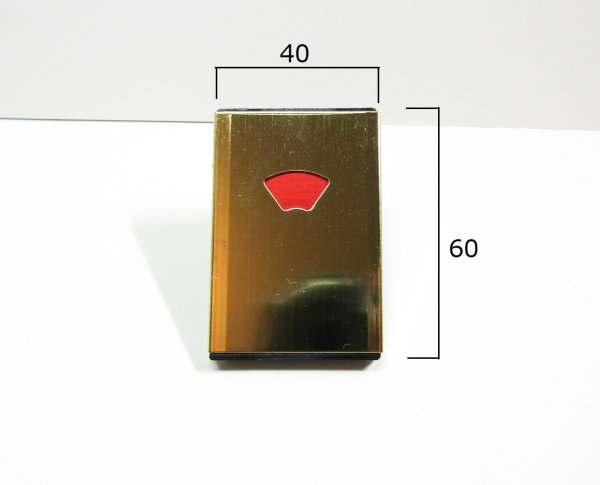 画像3: トイレ表示錠　ラッチ　ゴールド (3)