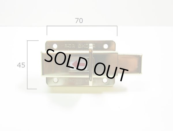 画像2: トイレ表示錠　ラッチ　ゴールド (2)