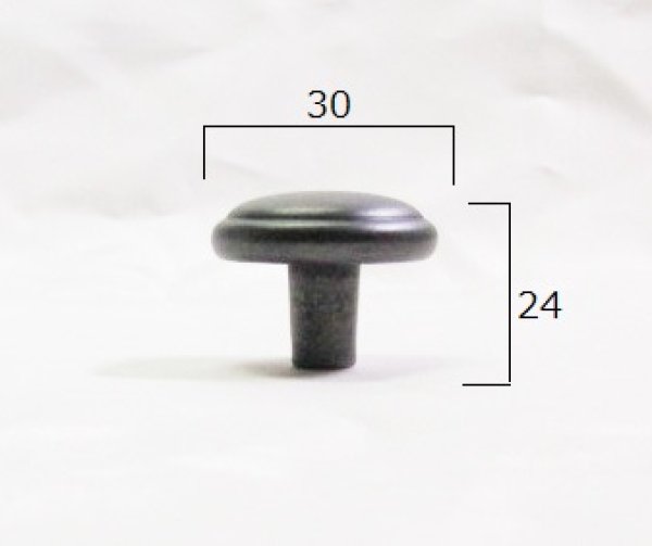 画像3: Liberty ドームトップノブ　P6361AC-SI　ソフトアイアン (3)