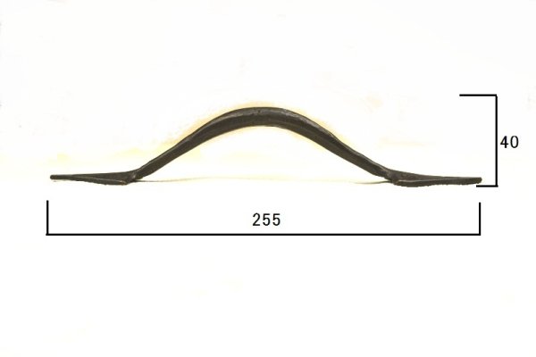 画像3: 真鍮製取っ手 ブラック取っ手 アンティークブラック EHD-83 (3)