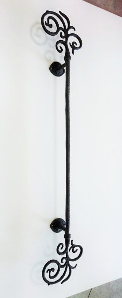 画像1: 真鍮製取っ手　ブラック取っ手　アンティークブラック　EHD-042 (1)