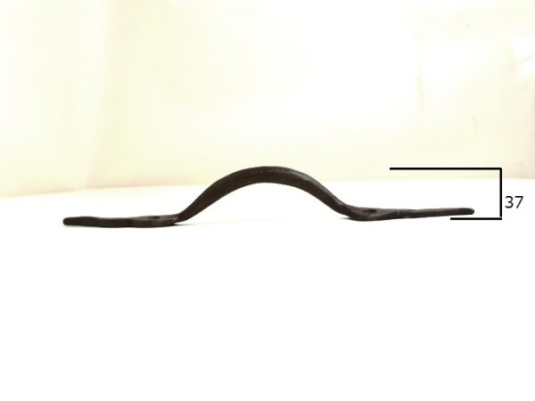 画像4: 真鍮製取っ手 ブラック取っ手 アンティークブラック EHD-085 (4)