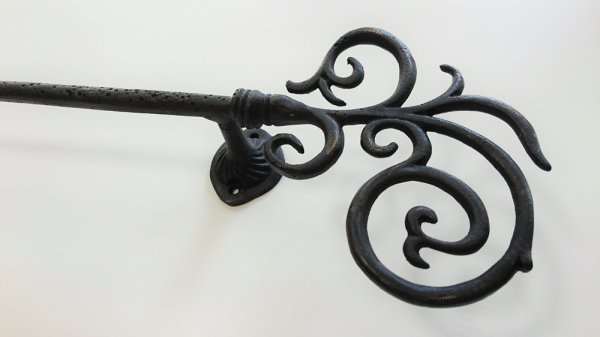 画像2: 真鍮製取っ手 ブラック取っ手 アンティークブラック EHD-042 (2)