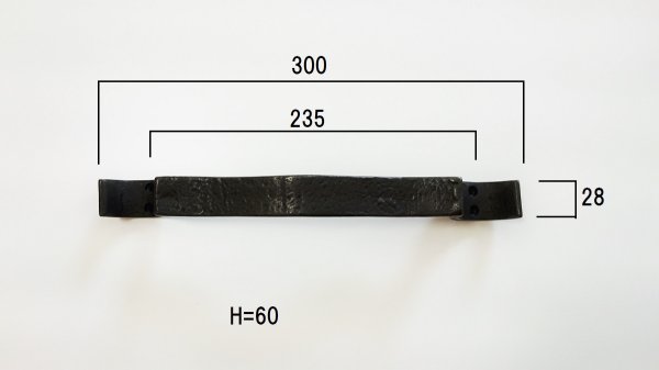 画像4: 真鍮製取っ手 ブラック取っ手 アンティークブラック EHD-027 (4)
