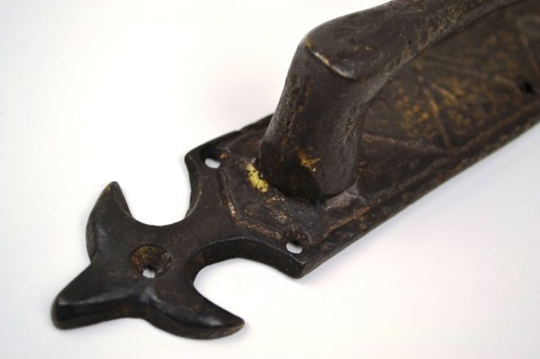 画像2: 真鍮製取っ手 ブラック取っ手 アンティークブラック EHD-095 (2)