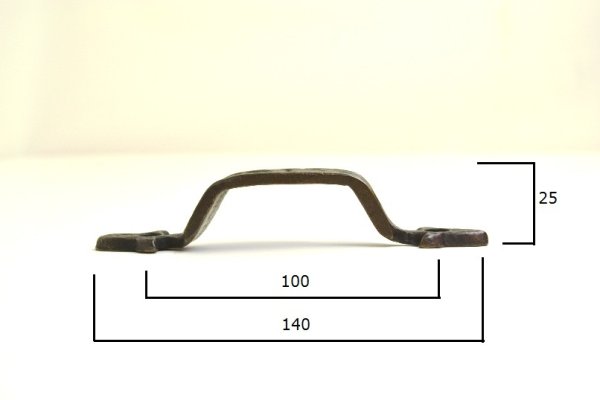 画像3: 真鍮製取っ手　ブラック取っ手　アンティークブラック　EHD-67 (3)