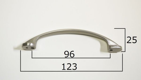 画像3: Liberty ディスクプル　PN0305-SN-C　サテンニッケル取っ手  L=123 (3)