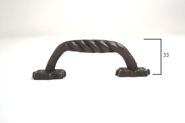 画像4: 真鍮製取っ手　ブラック取っ手　アンティークブラック　EHD-12 (4)