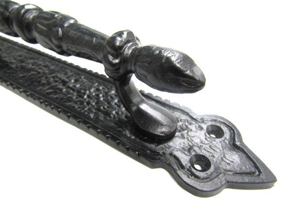 画像2: アイアン取っ手　ブラック取っ手　アンティークブラック　SHD-045 (2)