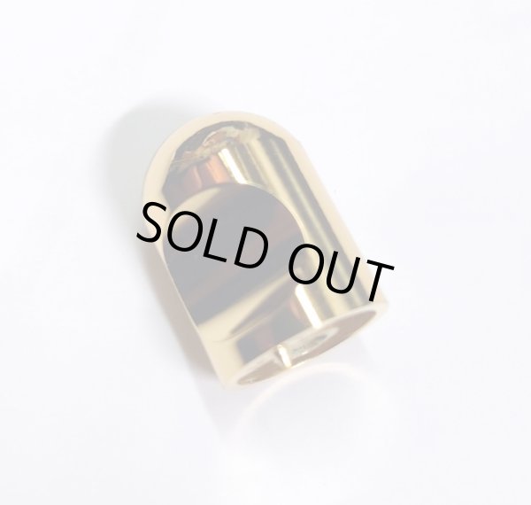 画像2: ダイカスト 円筒つまみ ロケット型 18mm ゴールド 金メッキ 箱売り 30個入り (2)