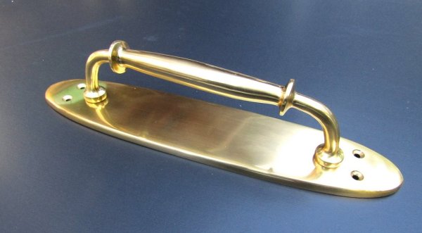 画像2: ブラス 座付ドアハンドル SH2007PB (2)