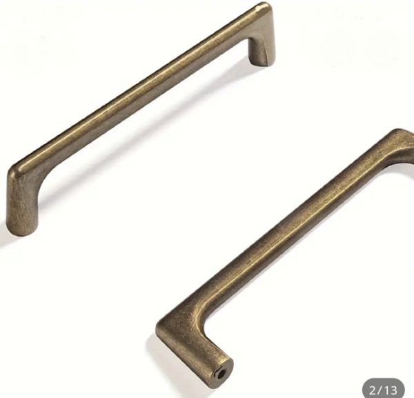 画像2: アンティークブロンズ取っ手　H0305 L=135 (2)