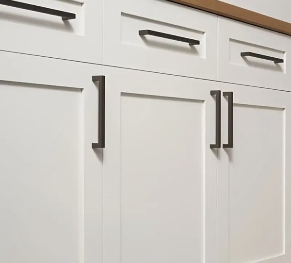 画像2: マットブラック　スクエア取っ手　H0307　L=140 (2)