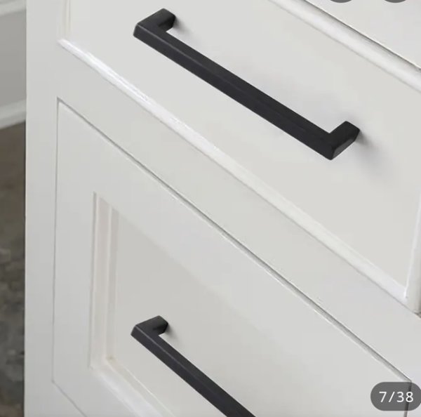 画像4: スクエア　マットブラック取っ手　H0310　L=135&167 (4)