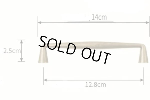 画像3: アンティークブロンズ取っ手　H0303 L=140 (3)