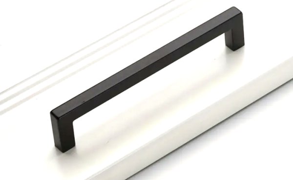 画像2: スクエア　マットブラック取っ手　H0310　L=135&167 (2)