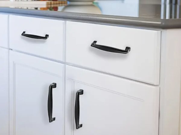 画像3: サイレント　マットブラック取っ手　L=138 (3)