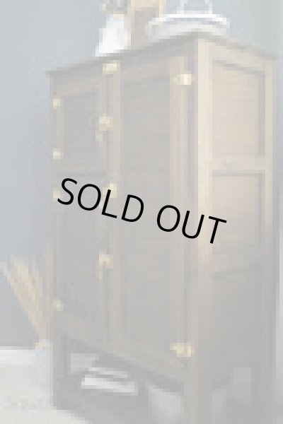 画像2: 冷蔵庫　金物セット　アイスボックス　フージャーズ家具　真鍮　右セット (2)