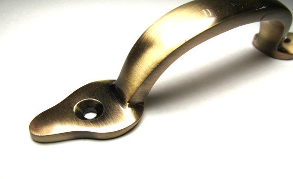 画像3: 真鍮製　キャビネット　取っ手　スペード　ブロンズ (3)