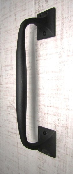 画像1: ロートアイアン　ドア用取っ手　ブラックハンドル　SH2008BL (1)