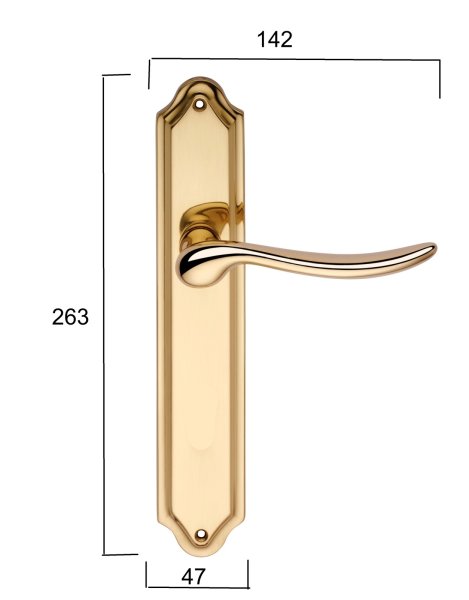 画像2: LINEACALI  Beta 座付 レバーハンドル　空錠 /コイン錠　olv (2)