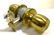 画像2: 在庫処分　SHOWA　握り玉シリンダー錠　SKB-G25-US3　金色 (2)