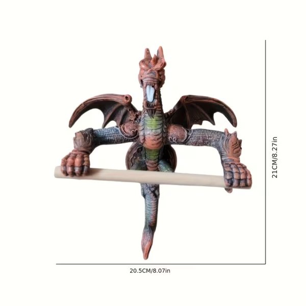 画像2: ドラゴンの形のトイレットペーパーホルダー (2)