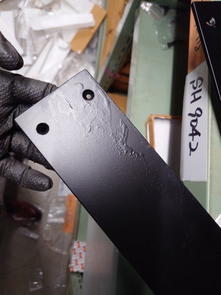 画像4: Ｂ級品　ブラックアイアンプッシュプレート　SH8052 (4)