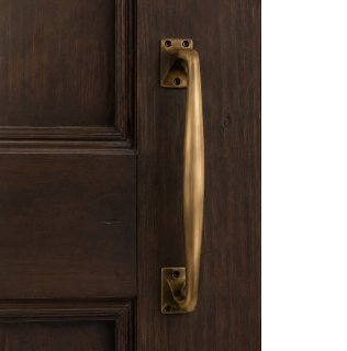 真鍮製 ノッカー付ポスト口 SH2103 ブロンズ｜ドア用 金具