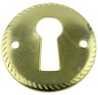 画像2: 引出錠　金色　アンティーク家具鍵　 (2)
