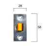 画像6: 真鍮製　長座付き握り玉空錠　 [SH2290L] (6)