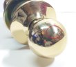 画像2: ドアノブ　サンプル品　握り玉錠　ボール型ゴールド　空錠　 (2)