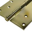 画像2: ドア用ヒンジ　平ギボシ蝶番　ステンレス金メッキ　2.5x127x102　在庫処分品　2枚組 (2)