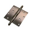 画像1: ドア用ヒンジ　ギボシ蝶番　ステンレス古代ブロンズ　2.5x102x102　在庫処分品　3枚組 (1)