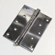画像1: ドア用ヒンジ　平ギボシ蝶番　ステンレス磨き　2.5x127x102　在庫処分品　2枚組 (1)