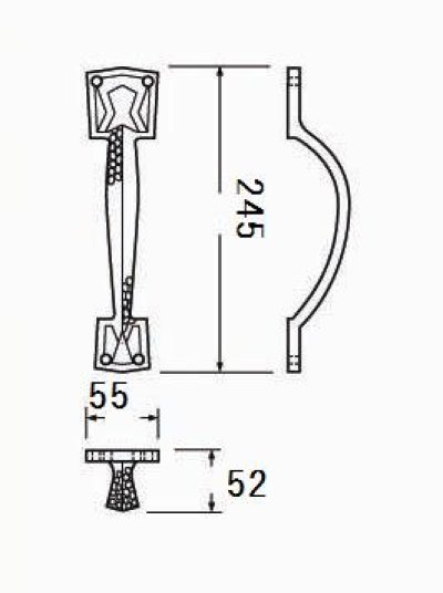 画像1: NO.17L　片面ストーンハンドル