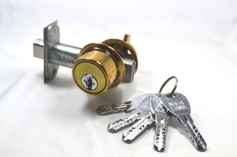 リヴィエール シリンダー本締錠 金色 JERRY'S GARDEN